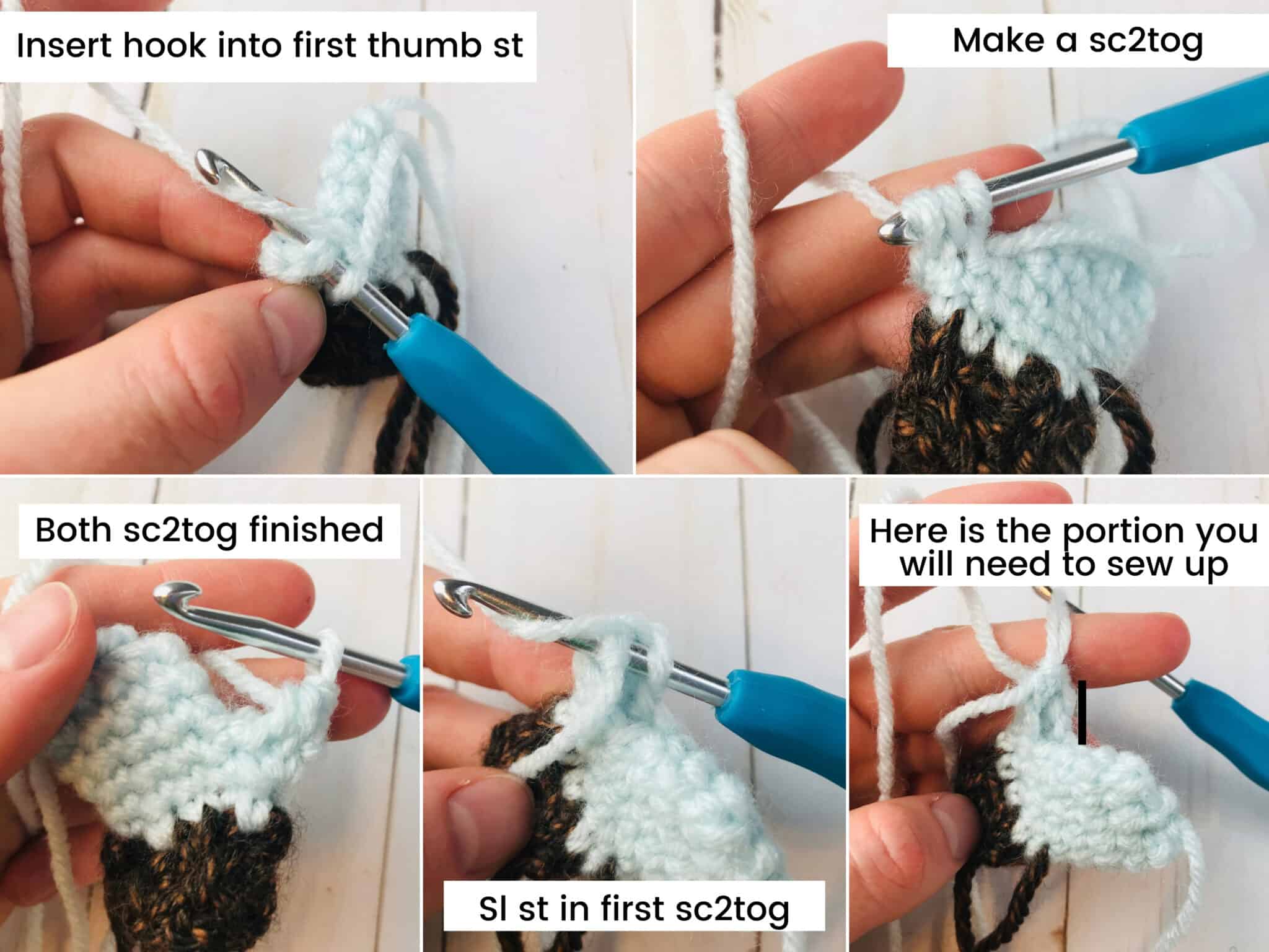Crochet Mitten Ornament Pattern - Free & Easy!